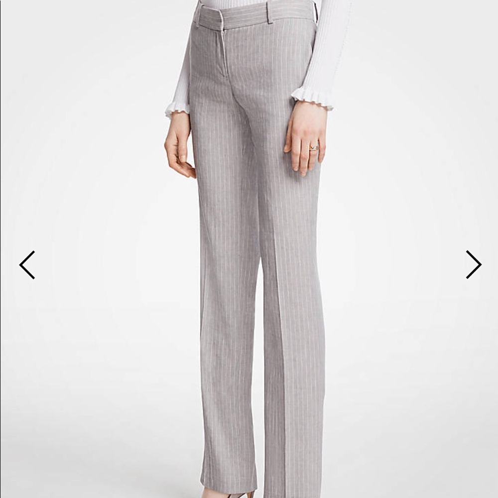 Ann Taylor Straight Leg in Farrow - Stripe Size 6